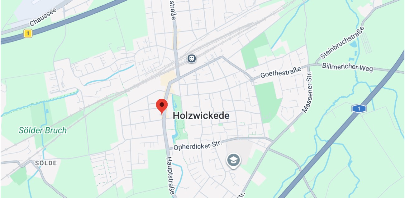 Karte — Standort Holzwickede, Hauptstraße 58